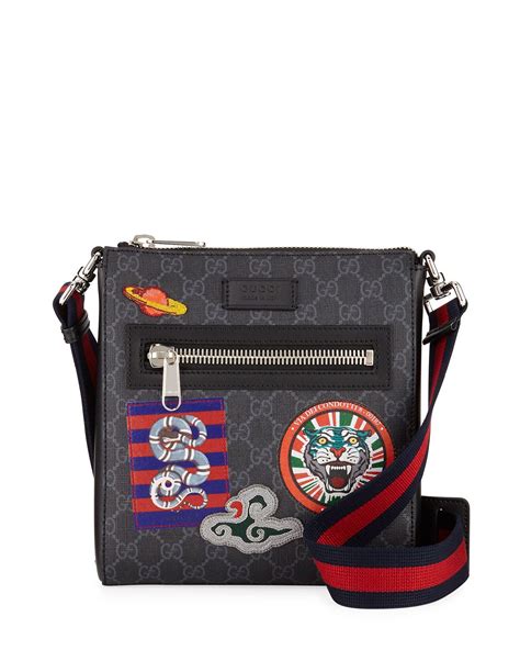 gucci messenger bag stickers|Gucci Messenger bags for men.